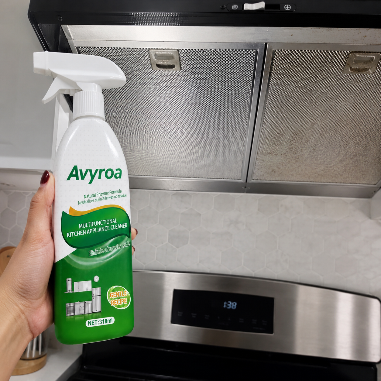 Customer stove cleaning photo