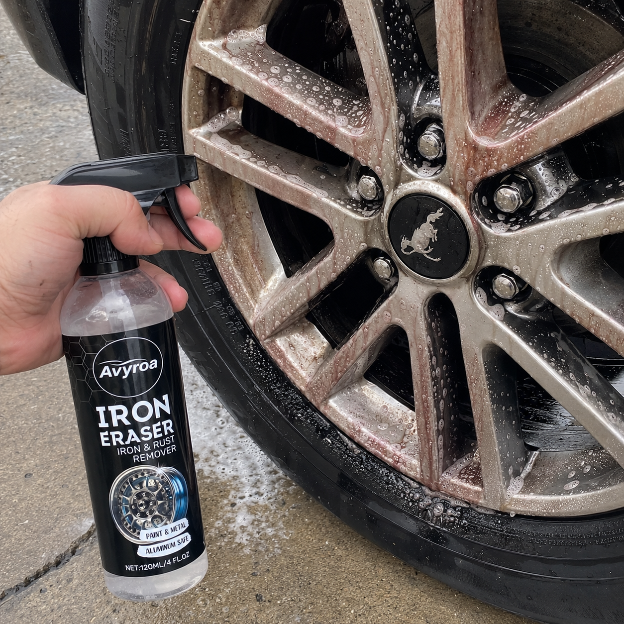 Customer wheel cleaning photo