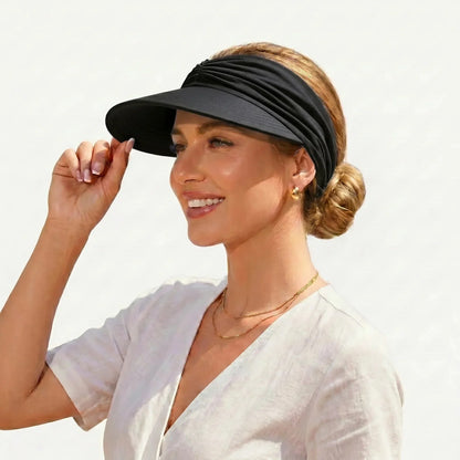 🔥 Summer Hot Sale 67% OFF💕UPF 50+ Sun Visor Ponytail Hat