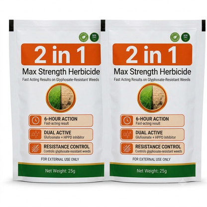 💥LAST DAY SALE 60% OFF💥Stop Tough Weeds Fast — 2-in-1 Max Strength Herbicide for Glyphosate-Resistant Growth
