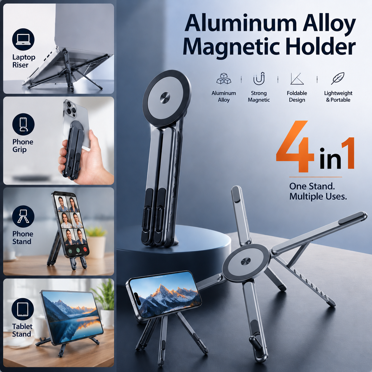 🔥LAST DAY 60% OFF4-in-1 Multifunctional Magnetic Device Stand(📦Buy 2 Free Shipping)