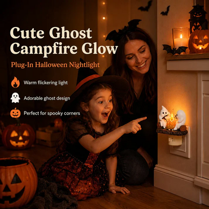 🔥 Last Day 50% OFF 👻 Ghost Campfire LED Night Light - Cozy Flickering Wall Flame