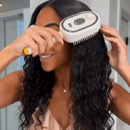 💥3-in-1 Mist Hair Brush – Smooth Frizz, Knots & Dry-Looking Hair Fast