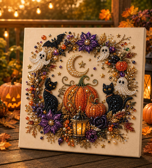 💥 Last Day 50% OFF – 👻✨ Halloween Pearl Art DIY Kit