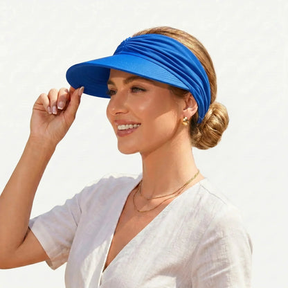🔥 Summer Hot Sale 67% OFF💕UPF 50+ Sun Visor Ponytail Hat