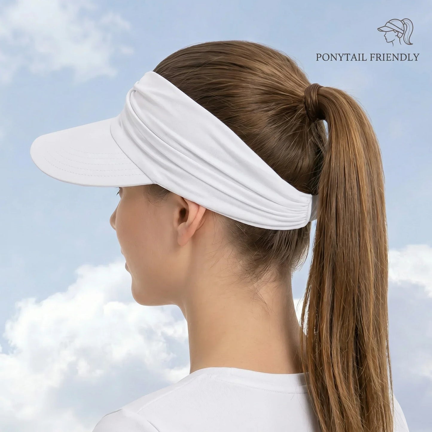 🔥 Summer Hot Sale 67% OFF💕UPF 50+ Sun Visor Ponytail Hat