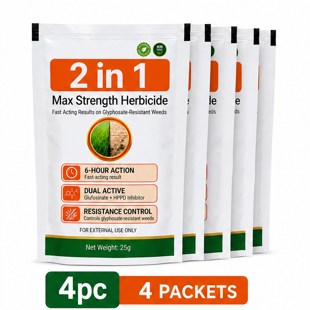 💥LAST DAY SALE 60% OFF💥Stop Tough Weeds Fast — 2-in-1 Max Strength Herbicide for Glyphosate-Resistant Growth