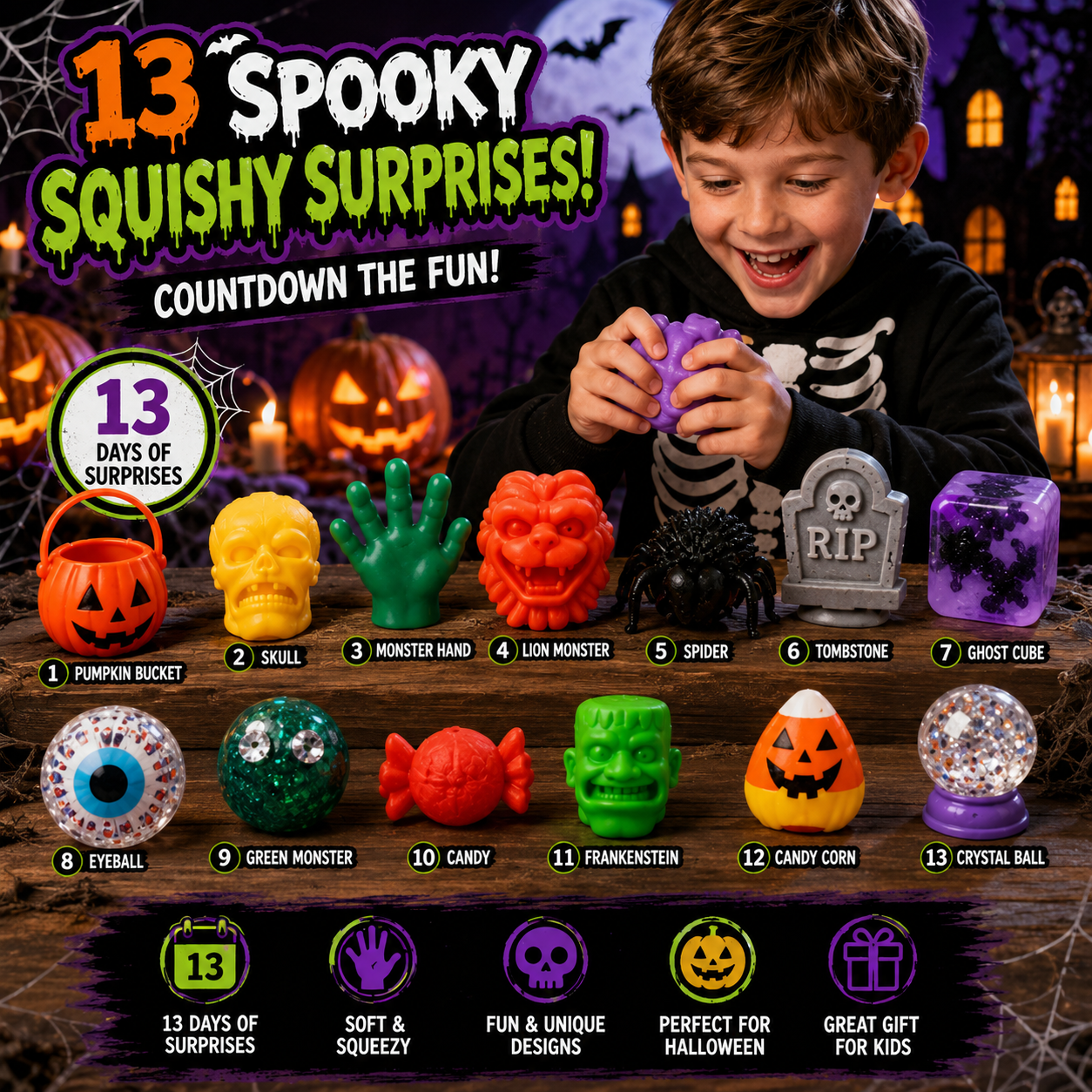 Funky Frights Squish-O-Ween Countdown