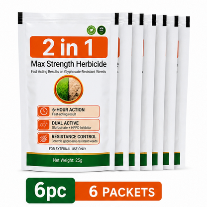 💥LAST DAY SALE 60% OFF💥Stop Tough Weeds Fast — 2-in-1 Max Strength Herbicide for Glyphosate-Resistant Growth