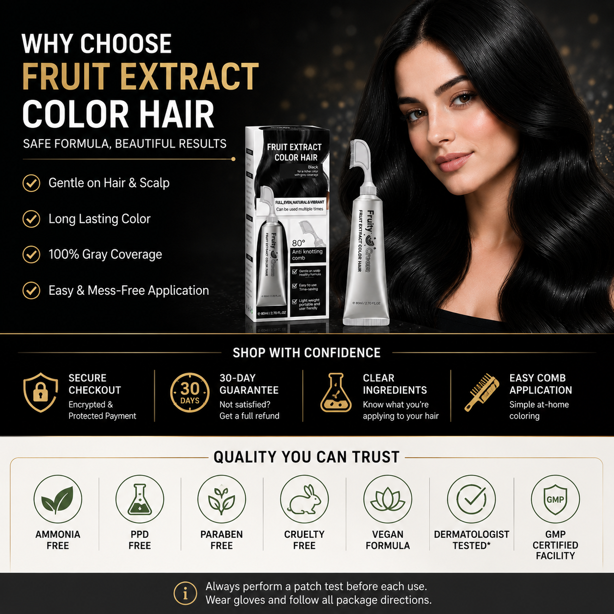 🔥Last Day 50% OFF! Avyroa® 2-in-1 Hair Color Comb — Easy, Natural-Looking Gray Coverage(📦Free Shipping)