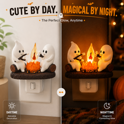🔥 Last Day 50% OFF 👻 Ghost Campfire LED Night Light - Cozy Flickering Wall Flame