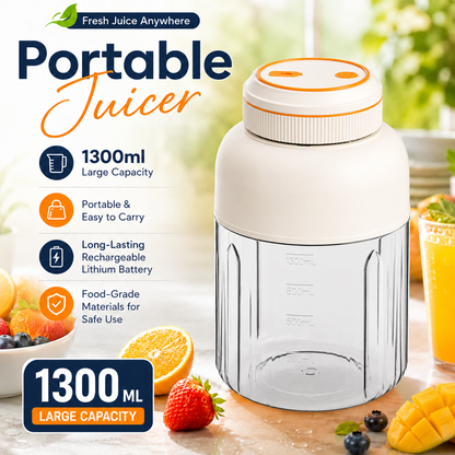 🍹 50% OFF NOW! 🔋 Multifunctional Portable Wireless Juicer Cup – Cordless, Rechargeable & Perfect for Fresh Juice Anywhere 🧃