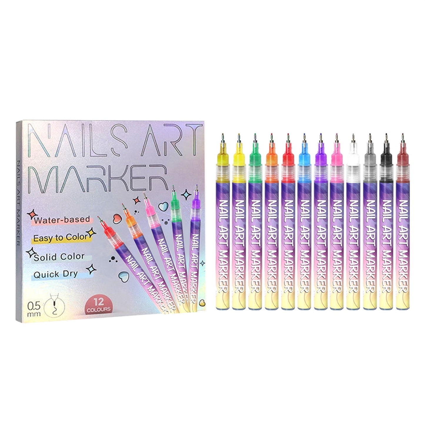 ✨Dual-Tip Nail Art Marker Pen Set