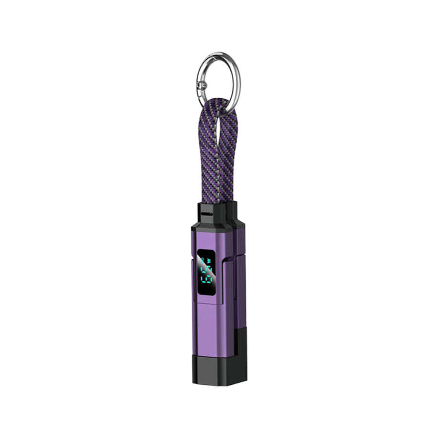 🔥LIMITED-TIME 50% OFF🔥 65W 4-in-1 Digital Display Keychain Charging Cable