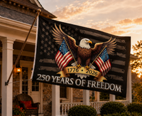 Black Honor Eagle Flag