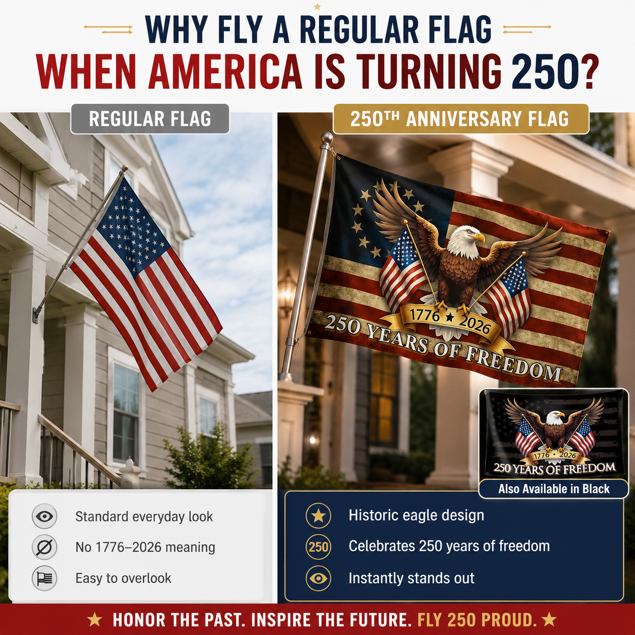 🔥 Limited-Time 250th Anniversary Deal 🎉 Celebrate 250 Years of Freedom With A Flag That Stands Out 🦅