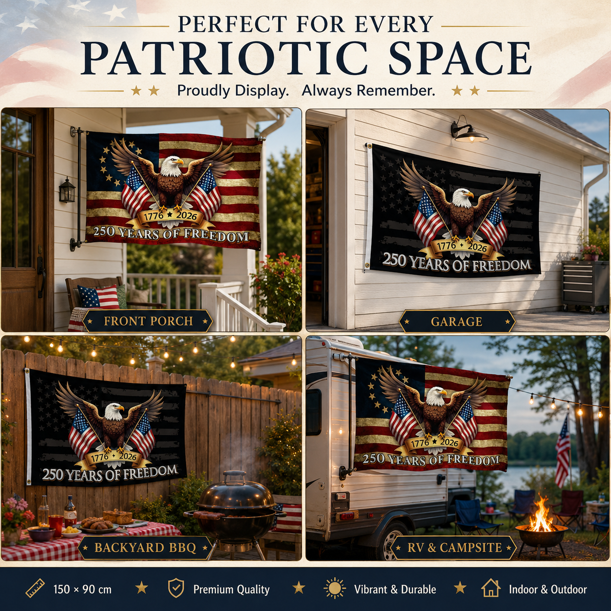 🔥 Limited-Time 250th Anniversary Deal 🎉 Celebrate 250 Years of Freedom With A Flag That Stands Out 🦅