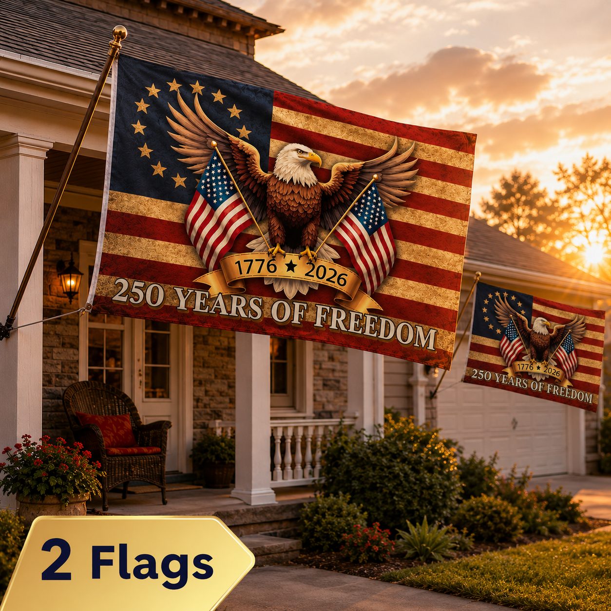 🔥 Limited-Time 250th Anniversary Deal 🎉 Celebrate 250 Years of Freedom With A Flag That Stands Out 🦅