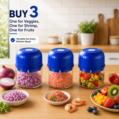 🔥Last Day 60% OFF — Cordless Multifunctional Mini Chopper with 4 Sharp Blades(📦Free Shipping)