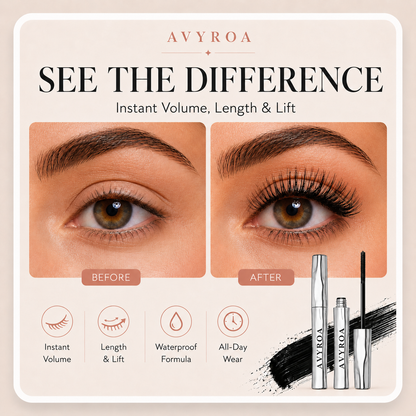 💜 Buy 1 Get 1 Free Today! Waterproof Mascara for Instant Length, Curl & Volume