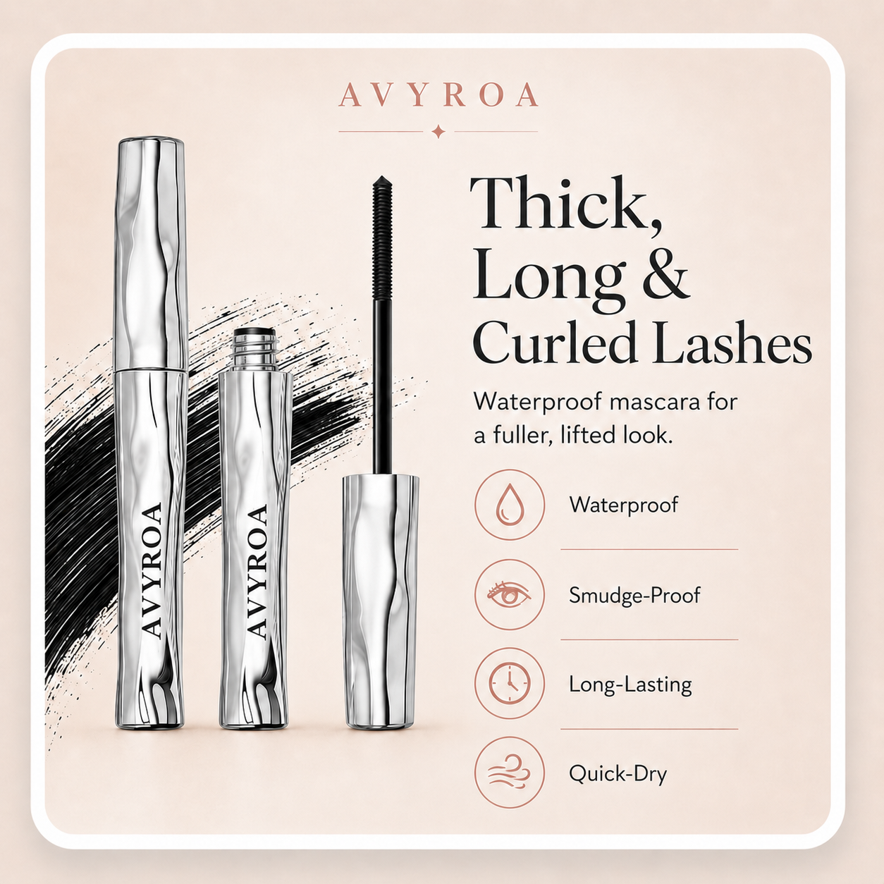 💜 Buy 1 Get 1 Free Today! Waterproof Mascara for Instant Length, Curl & Volume