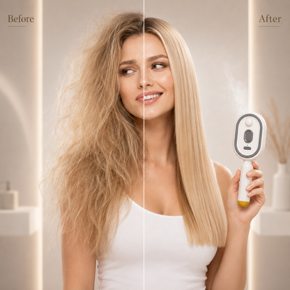 ✨2026 3-in-1 Mist Hair Brush – Smooth Frizz, Knots & Dry-Looking Hair Fast