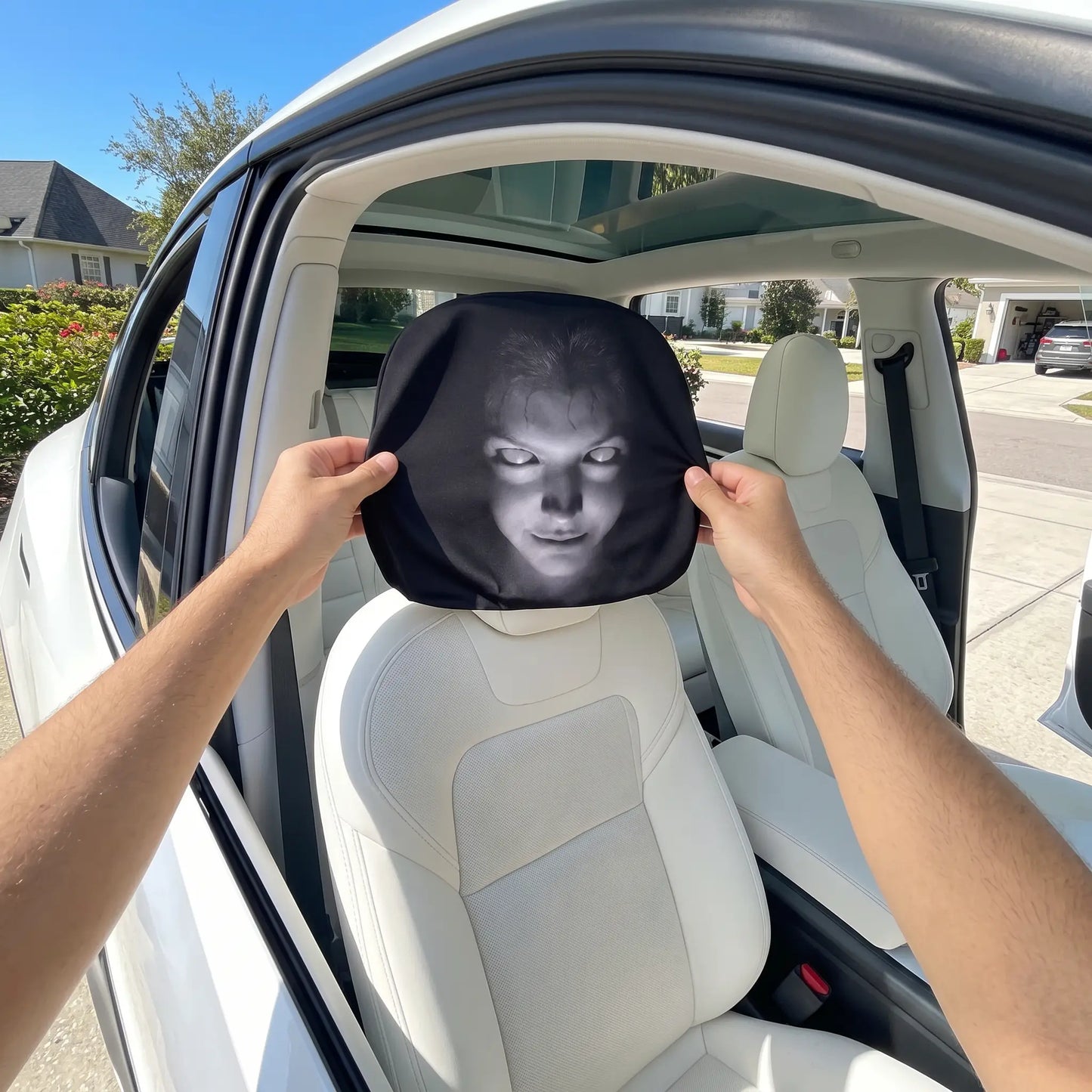 Budevia™A Pair Phantom Headrest Covers
