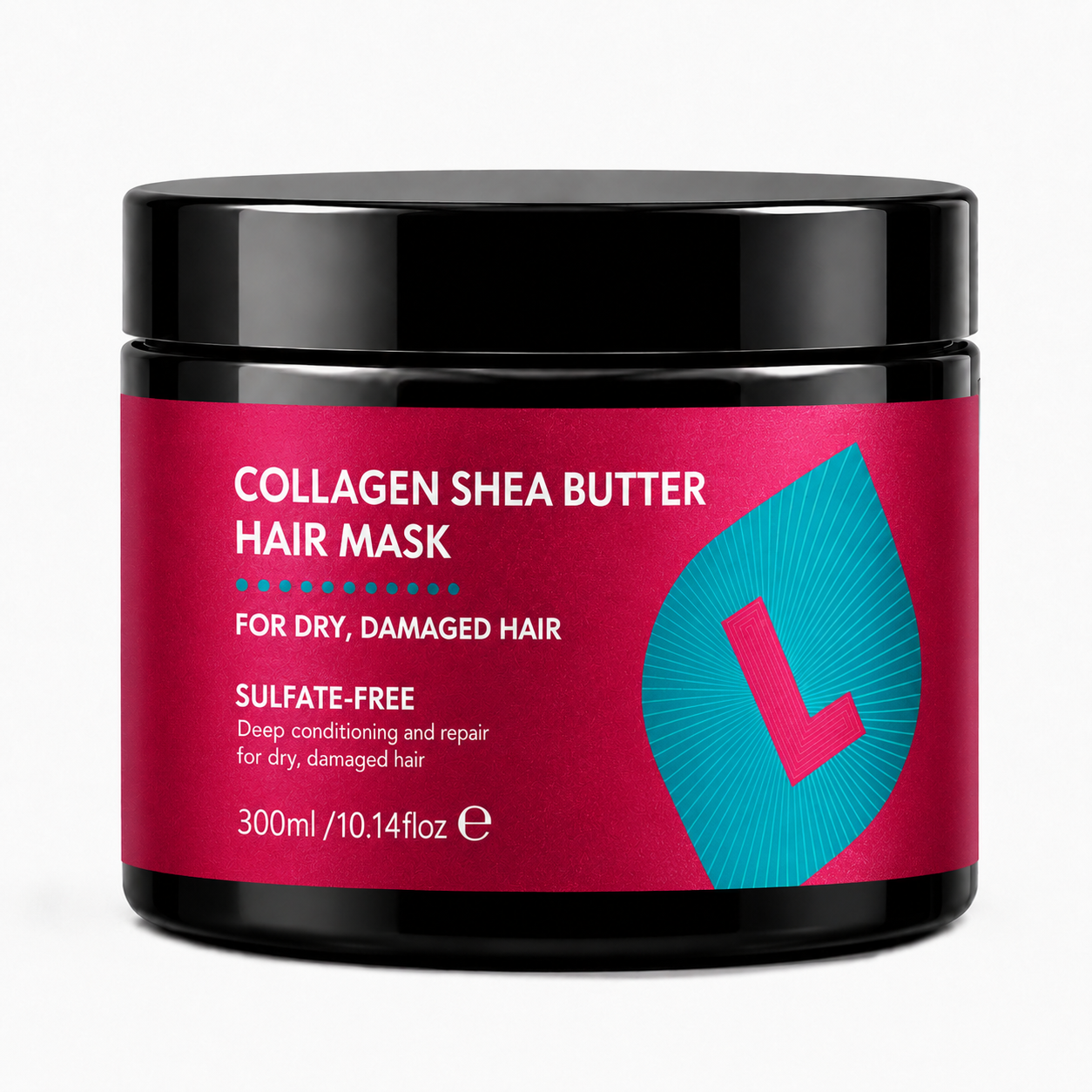 Collagen Shea Butter Hair Mask Deep Repair Conditioning Collagen Shea Butter Hair Treatment for Dry and Damaged Hair All Hair Types 18.6 oz 550ml