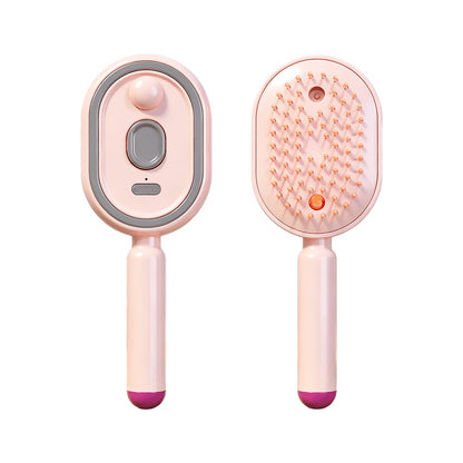 💥3-in-1 Mist Hair Brush – Smooth Frizz, Knots & Dry-Looking Hair Fast