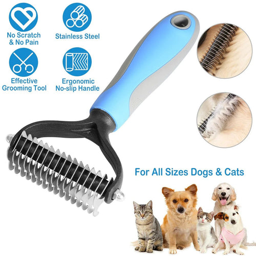🐾 Professional Deshedding Tool for Dogs & Cats – Gentle, Efficient & Fur-Free Home ✨💖