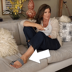 Relax while wearing bunion night splint