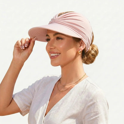 🔥 Summer Hot Sale 67% OFF💕UPF 50+ Sun Visor Ponytail Hat