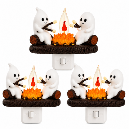 🔥 Last Day 50% OFF 👻 Ghost Campfire LED Night Light - Cozy Flickering Wall Flame