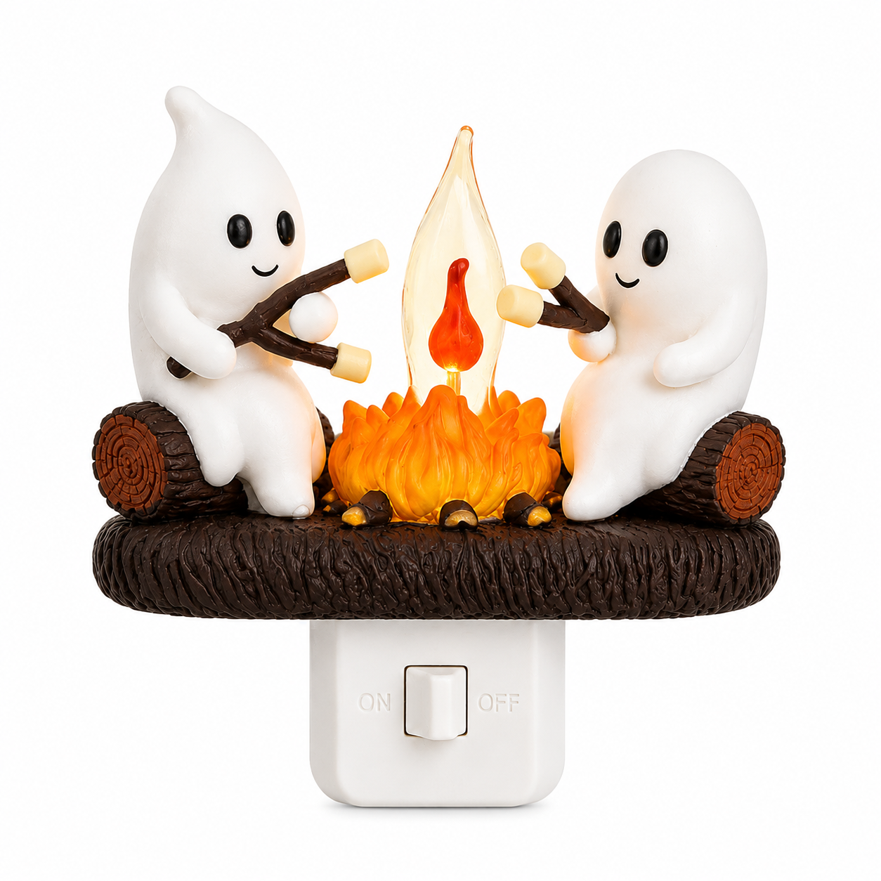 🔥 Last Day 50% OFF 👻 Ghost Campfire LED Night Light - Cozy Flickering Wall Flame