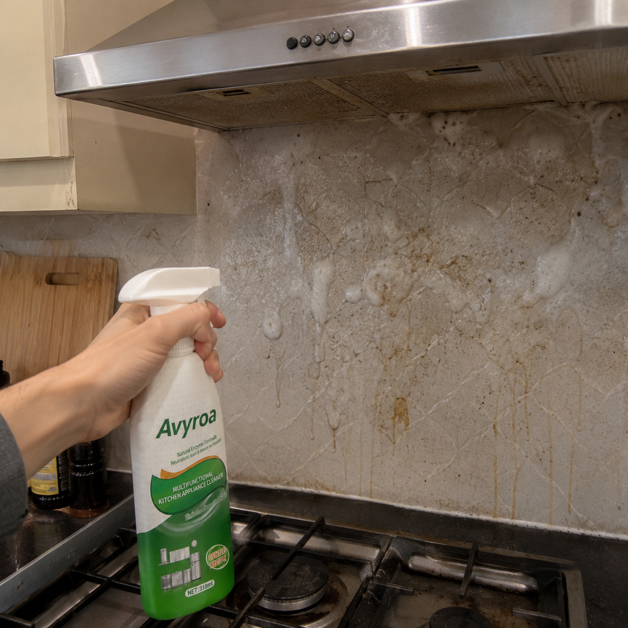 Customer range hood cleaning photo