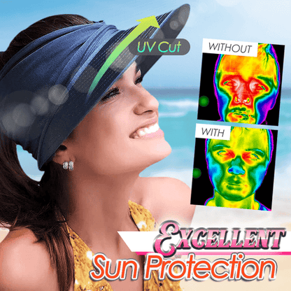 🔥 Summer Hot Sale 67% OFF💕UPF 50+ Sun Visor Ponytail Hat